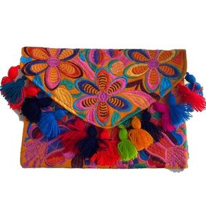 NEW AND HANDMADE Floral Clutch